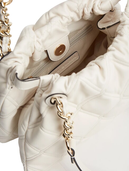 TH FEMININE Sac bandouli&egrave;re matelass&eacute; cr&egrave;me douce - Sacs pour Femme