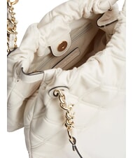 TOMMY HILFIGER TH FEMININE Sac bandouli&egrave;re matelass&eacute; cr&egrave;me douce - Sacs pour Femme - 4