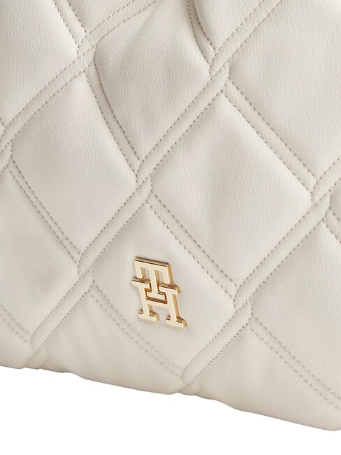 TH FEMININE Sac bandouli&egrave;re matelass&eacute; cr&egrave;me douce - Sacs pour Femme