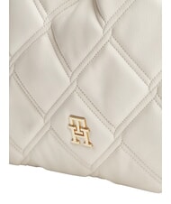 TOMMY HILFIGER TH FEMININE Sac bandouli&egrave;re matelass&eacute; cr&egrave;me douce - Sacs pour Femme - 5