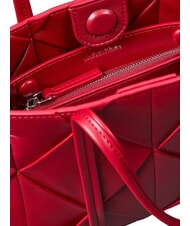 CALVIN KLEIN WOVEN Sac &agrave; main avec bandouli&egrave;re vin de Bordeaux - Sacs pour Femme - 3