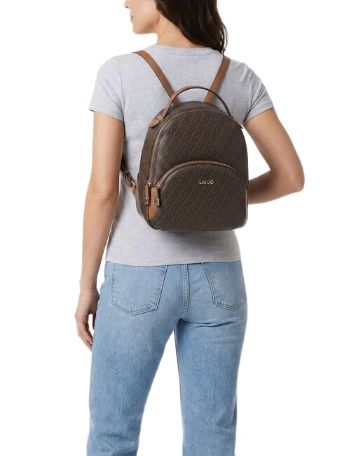 MANHATTAN Sac &agrave; dos avec poche avant su&egrave;de - Sacs pour Femme