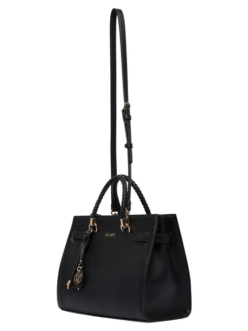 MANHATTAN Sac cabas avec bandouli&egrave;re NOIR - Sacs pour Femme