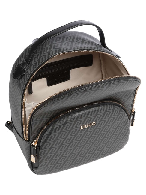 MANHATTAN Sac &agrave; dos avec poche avant NOIR - Sacs pour Femme