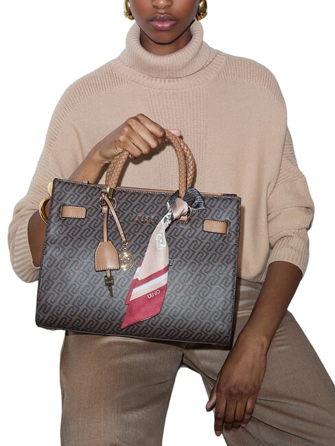 MANHATTAN Sac cabas avec bandouli&egrave;re su&egrave;de - Sacs pour Femme