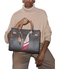 LIUJO MANHATTAN Sac cabas avec bandouli&egrave;re su&egrave;de - Sacs pour Femme - 2