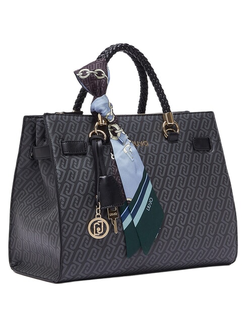 MANHATTAN Sac cabas avec bandouli&egrave;re NOIR - Sacs pour Femme
