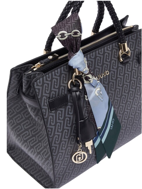 MANHATTAN Sac cabas avec bandouli&egrave;re NOIR - Sacs pour Femme