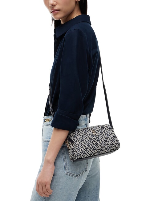 TH GRACE Mini sac bandouli&egrave;re bleu mono - Sacs pour Femme
