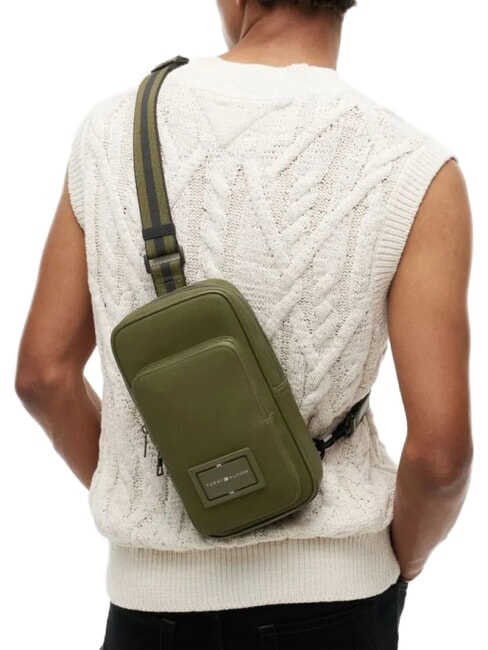 TH FOUNDATION Sac &agrave; dos &agrave; une &eacute;paule bois d'olivier - Sacs &agrave; dos pour ordinateur portable