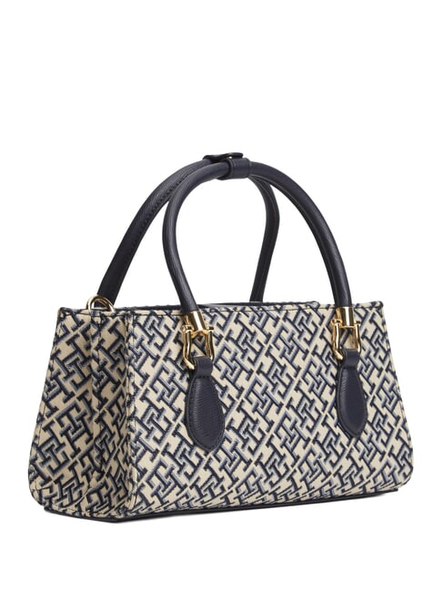TH GRACE Sac &agrave; main avec bandouli&egrave;re bleu mono - Sacs pour Femme