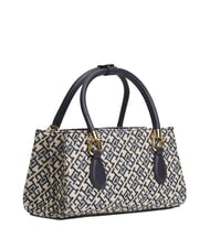 TOMMY HILFIGER TH GRACE Sac &agrave; main avec bandouli&egrave;re bleu mono - Sacs pour Femme - 2