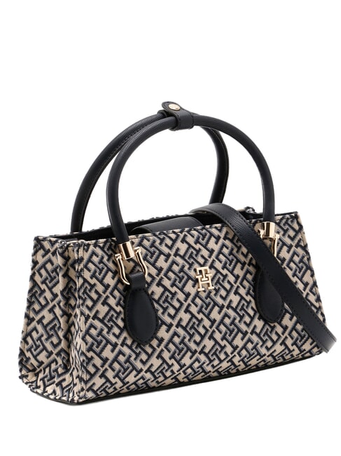 TH GRACE Sac &agrave; main avec bandouli&egrave;re bleu mono - Sacs pour Femme