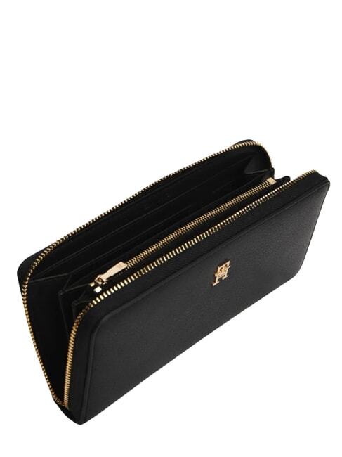 TH ICON Grand portefeuille zipp&eacute; le noir - Portefeuilles Femme