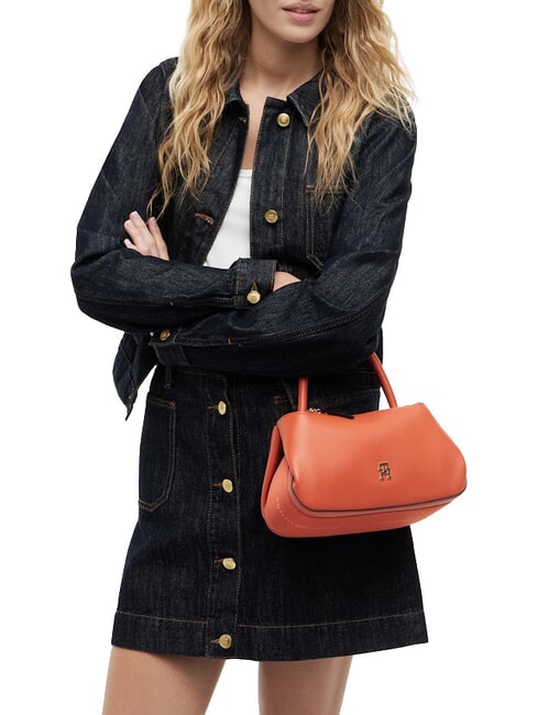 TH LOGOTAPE Sac &agrave; main avec bandouli&egrave;re argile rustique - Sacs pour Femme