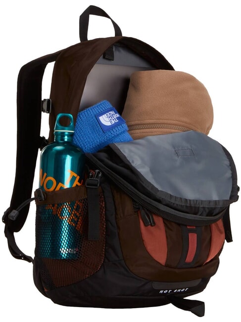 HOT SHOT Sac &agrave; dos de voyage de 30 L ch&acirc;taigne fonc&eacute;e/cuivre/noir de tnf - Sacs &agrave; dos pour l'&Eacute;cole & les Loisirs