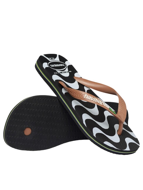 TOP CAPOCABANA pantoufles en caoutchouc NOIR - Chaussures unisexe