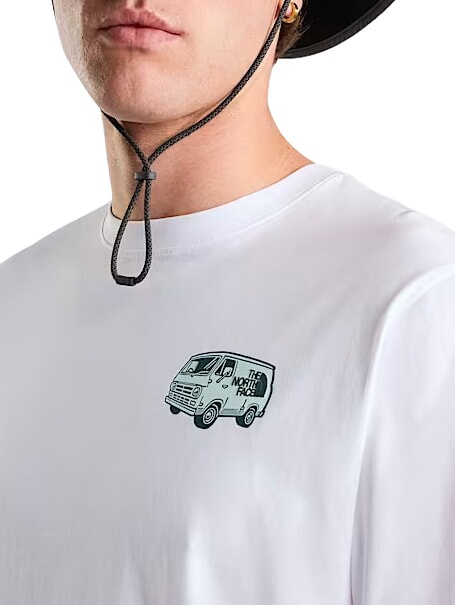 VAN LIFE T-shirt &agrave; manches courtes, 100 % coton tnf blanc - T-shirt