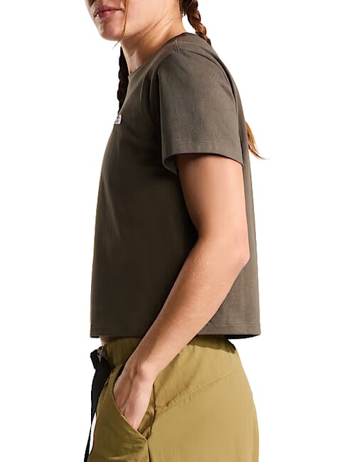 ESSENTIAL SIMPLE T-shirt &agrave; manches courtes, 100 % coton nouveau vert taupe - T-shirt