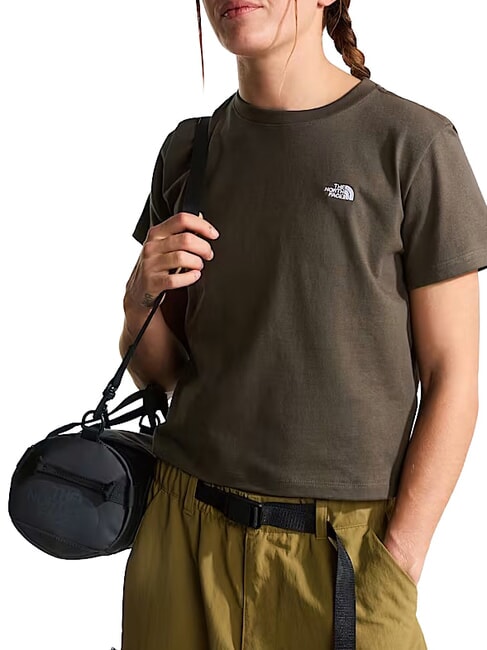 ESSENTIAL SIMPLE T-shirt &agrave; manches courtes, 100 % coton nouveau vert taupe - T-shirt
