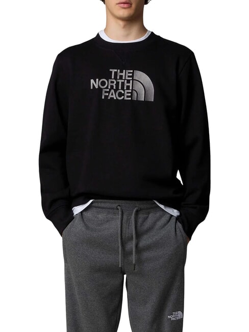 DREW PEAK Sweat-shirt &agrave; col rond tnf noir - Pulls molletonn&eacute;s