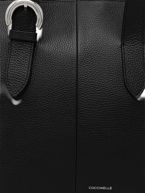 FERN Sac de courses en cuir Noir - Sacs pour Femme