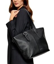 COCCINELLE FERN Sac de courses en cuir Noir - Sacs pour Femme - 2