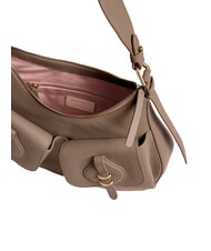 COCCINELLE MAVERY POCKET Sac bandouli&egrave;re en cuir taupe chaud - Sacs pour Femme - 3