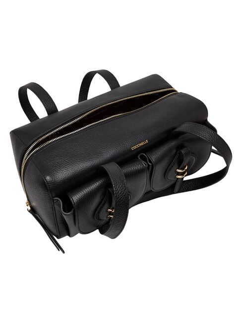 MAVERY POCKET Sac bandouli&egrave;re en cuir Noir - Sacs pour Femme