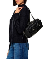 COCCINELLE MAVERY POCKET Sac bandouli&egrave;re en cuir Noir - Sacs pour Femme - 5