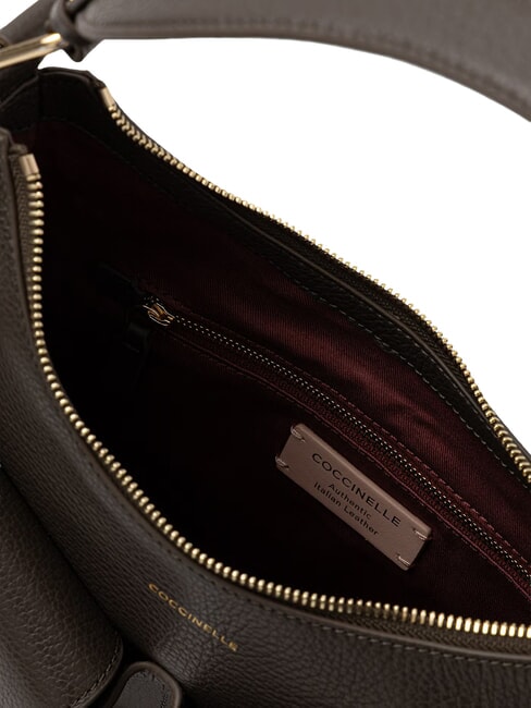 MAVERY POCKET Sac bandouli&egrave;re en cuir boue - Sacs pour Femme