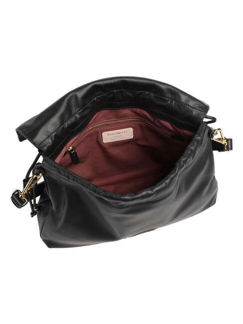 LIDIA Sac bandouli&egrave;re en cuir Noir - Sacs pour Femme
