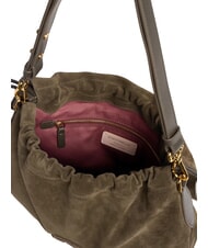 COCCINELLE LIDIA SUEDE BIM sac bandouli&egrave;re boue - Sacs pour Femme - 3