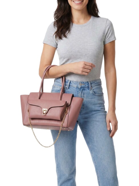 DOUBLE BEAT Sac &agrave; bandouli&egrave;re Rose d'hiver - Sacs pour Femme
