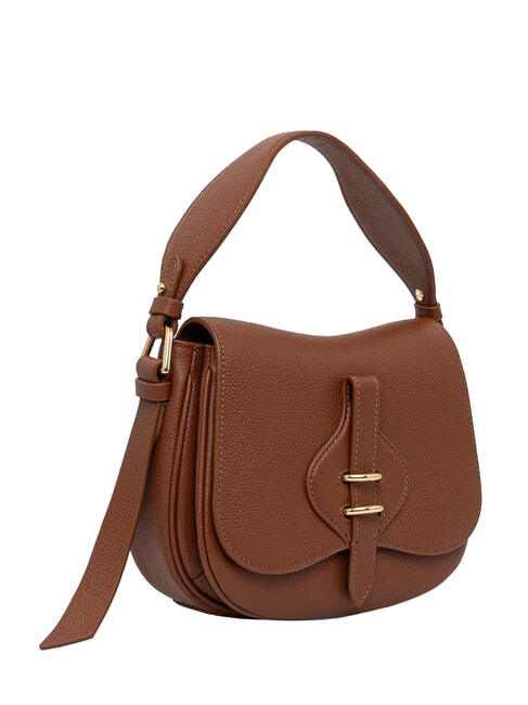 MAVERY Mini sac &agrave; main avec bandouli&egrave;re Cognac - Sacs pour Femme
