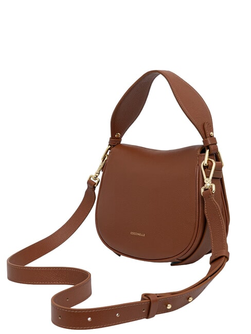 MAVERY Mini sac &agrave; main avec bandouli&egrave;re Cognac - Sacs pour Femme