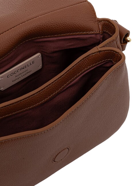 MAVERY Mini sac &agrave; main avec bandouli&egrave;re Cognac - Sacs pour Femme