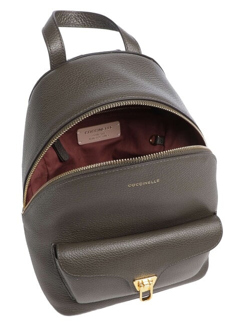 BEAT GENERATION Sac &agrave; dos en cuir boue - Sacs pour Femme