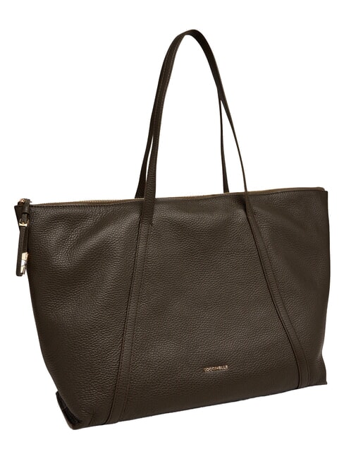 NORY Sac de courses en cuir boue - Sacs pour Femme