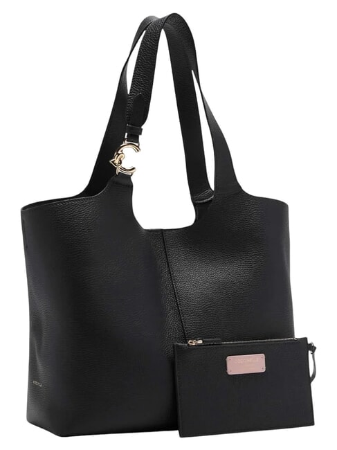 C-EASY Sac bandouli&egrave;re, avec pochette Noir - Sacs pour Femme