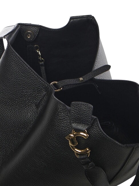 C-EASY Sac bandouli&egrave;re, avec pochette Noir - Sacs pour Femme