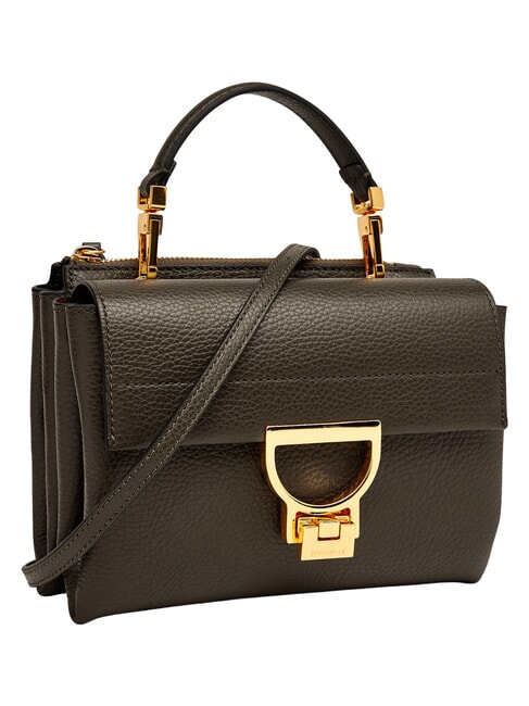 ARLETTIS Mini sac en cuir textur&eacute; boue - Sacs pour Femme