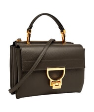 COCCINELLE ARLETTIS Mini sac en cuir textur&eacute; boue - Sacs pour Femme - 3
