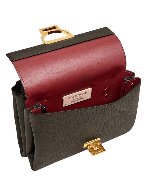 ARLETTIS Mini sac en cuir textur&eacute; boue - Sacs pour Femme