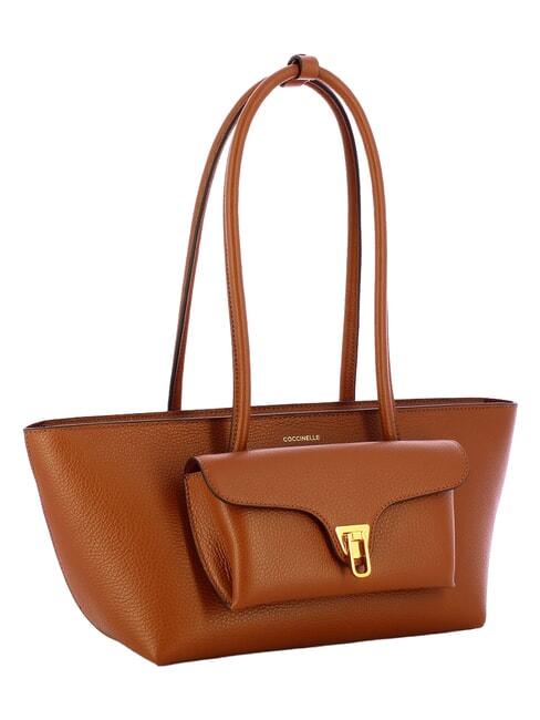 DOUBLE BEAT Sacoche avec pochette Cognac - Sacs pour Femme
