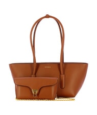 COCCINELLE DOUBLE BEAT Sacoche avec pochette Cognac - Sacs pour Femme - 4