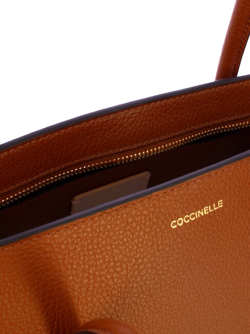 DOUBLE BEAT Sacoche avec pochette Cognac - Sacs pour Femme