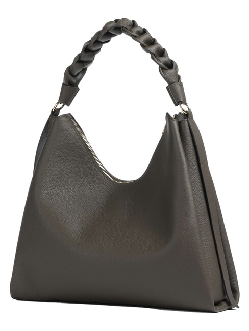 CAMPIONARIO - BOHEME GRANA DOUBLE Grand sac bandouli&egrave;re en cuir boue/miel - Sacs pour Femme