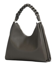 COCCINELLE BOHEME GRANA DOUBLE Grand sac bandouli&egrave;re en cuir boue/miel - Sacs pour Femme - 2
