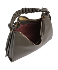 COCCINELLE CAMPIONARIO - BOHEME GRANA DOUBLE Grand sac bandouli&egrave;re en cuir boue/miel - Sacs pour Femme - 3